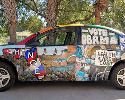 Florida Saturn Owner Turns Her Ion in an "Obama Car" Florida Saturn Owner Turns Her Ion in an "Obama Car"