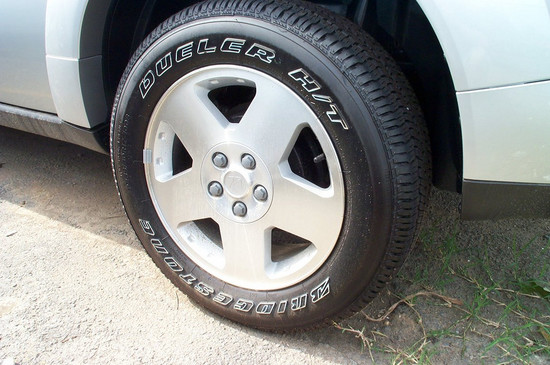 White Outlined Tires