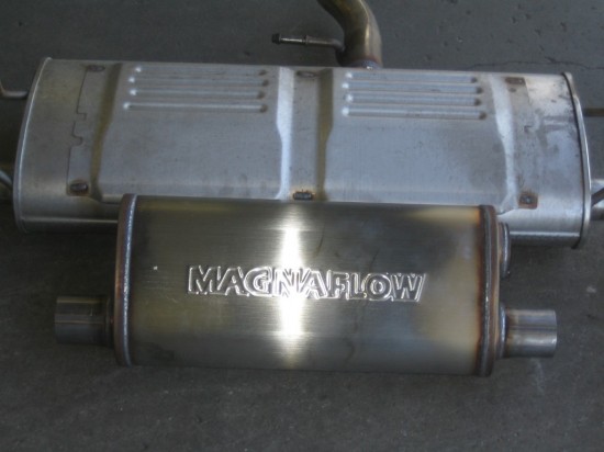 old &amp; new muffler