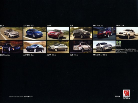 2009 Saturn Aura Brochure