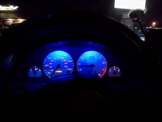 Blue LED on 2004 Gauges