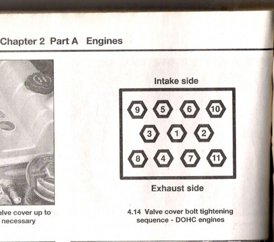 Bmw valve cover tightening sequence #4