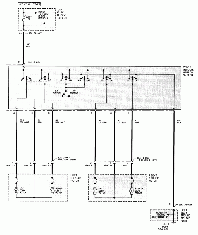 2000 SL power window wiring diagram SaturnFans Photo Forums