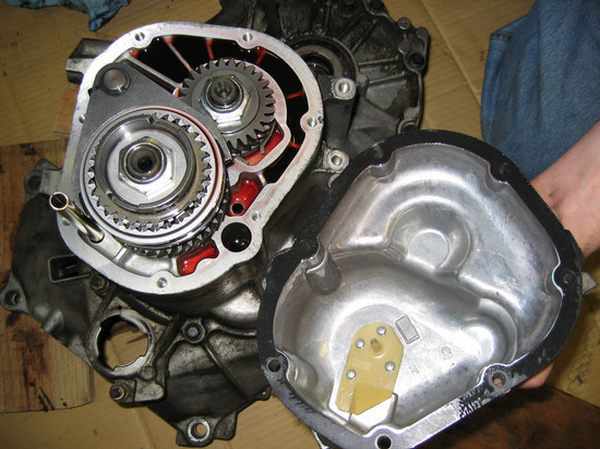 Rear cover, removed